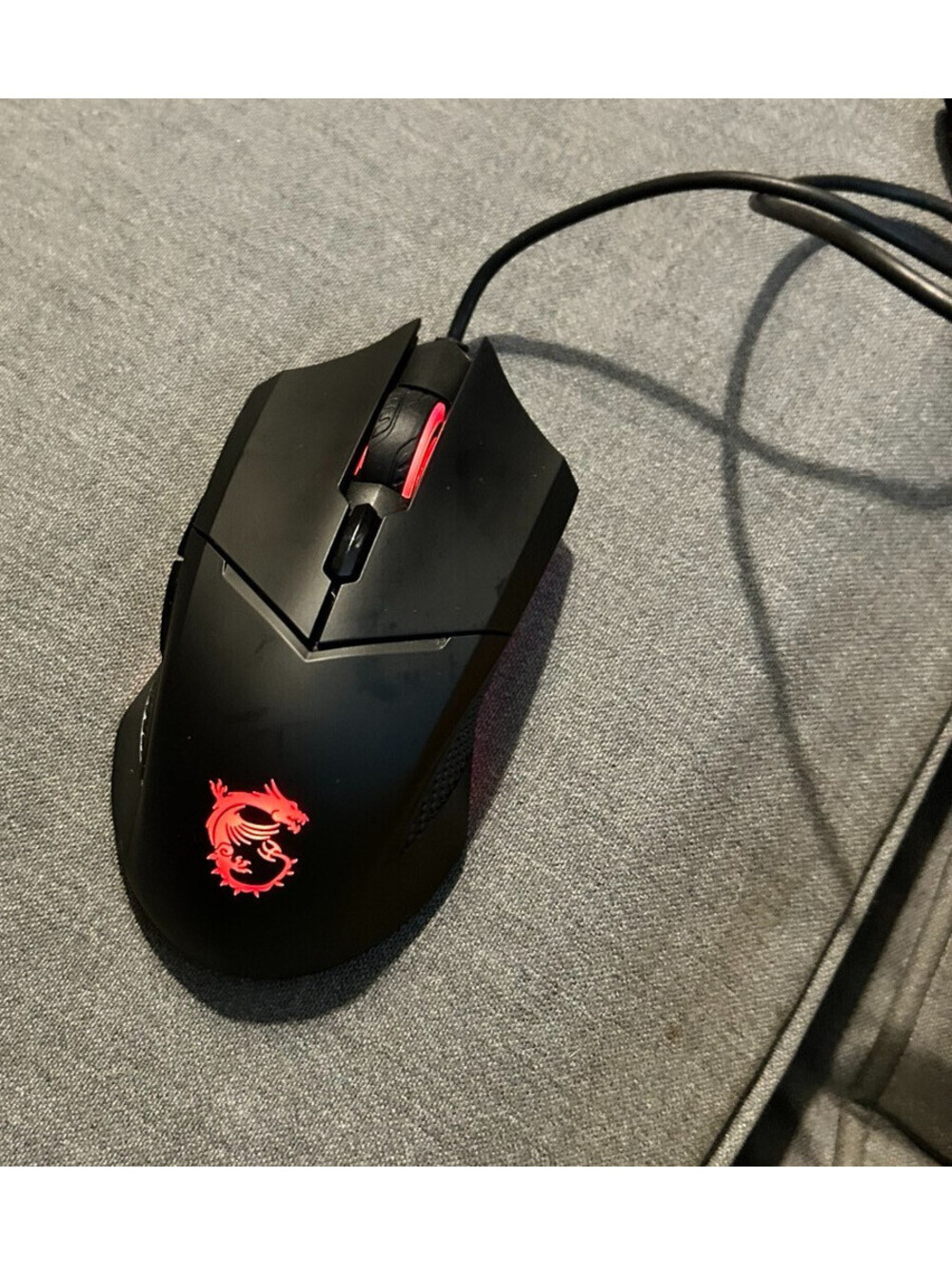 MSI Clutch GM08 Wired USB Gaming Mouse 4200 DPI Red LED S12-0401800-CLA Tested